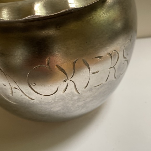 Antique Victorian Metal Silver Plate Cracker tin - Picture 2 of 12